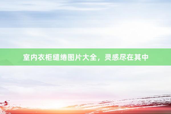 室内衣柜缱绻图片大全，灵感尽在其中